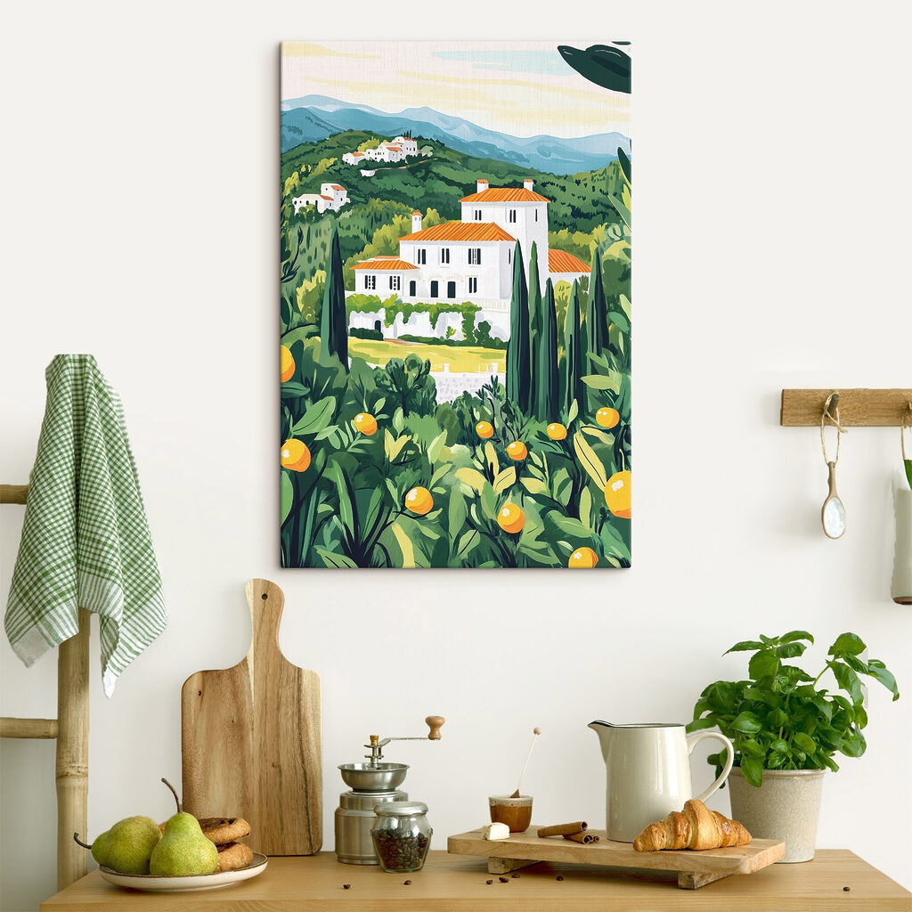 Casas blancas sobre limonar — interior 2