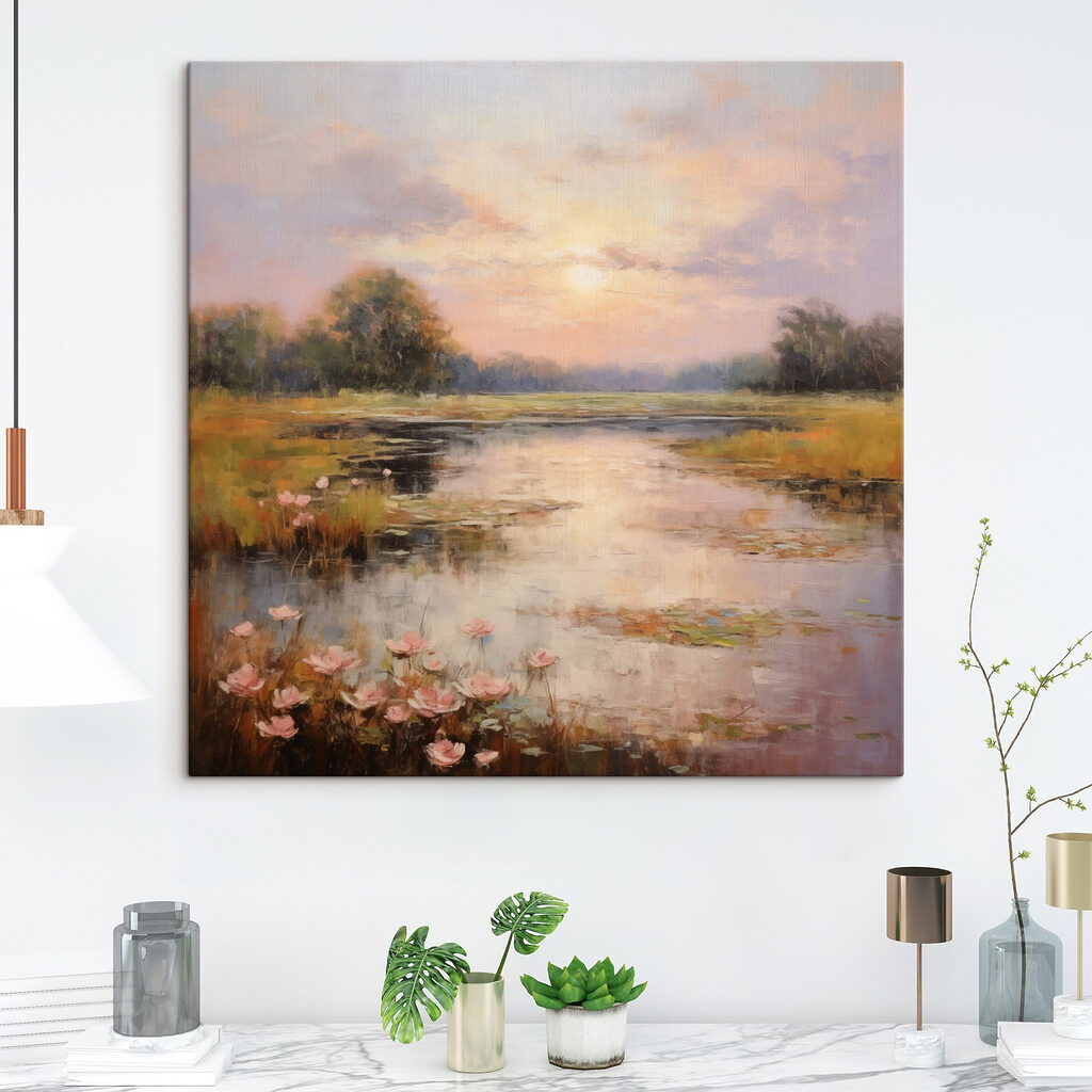 Atardecer con nenúfares — interior 2