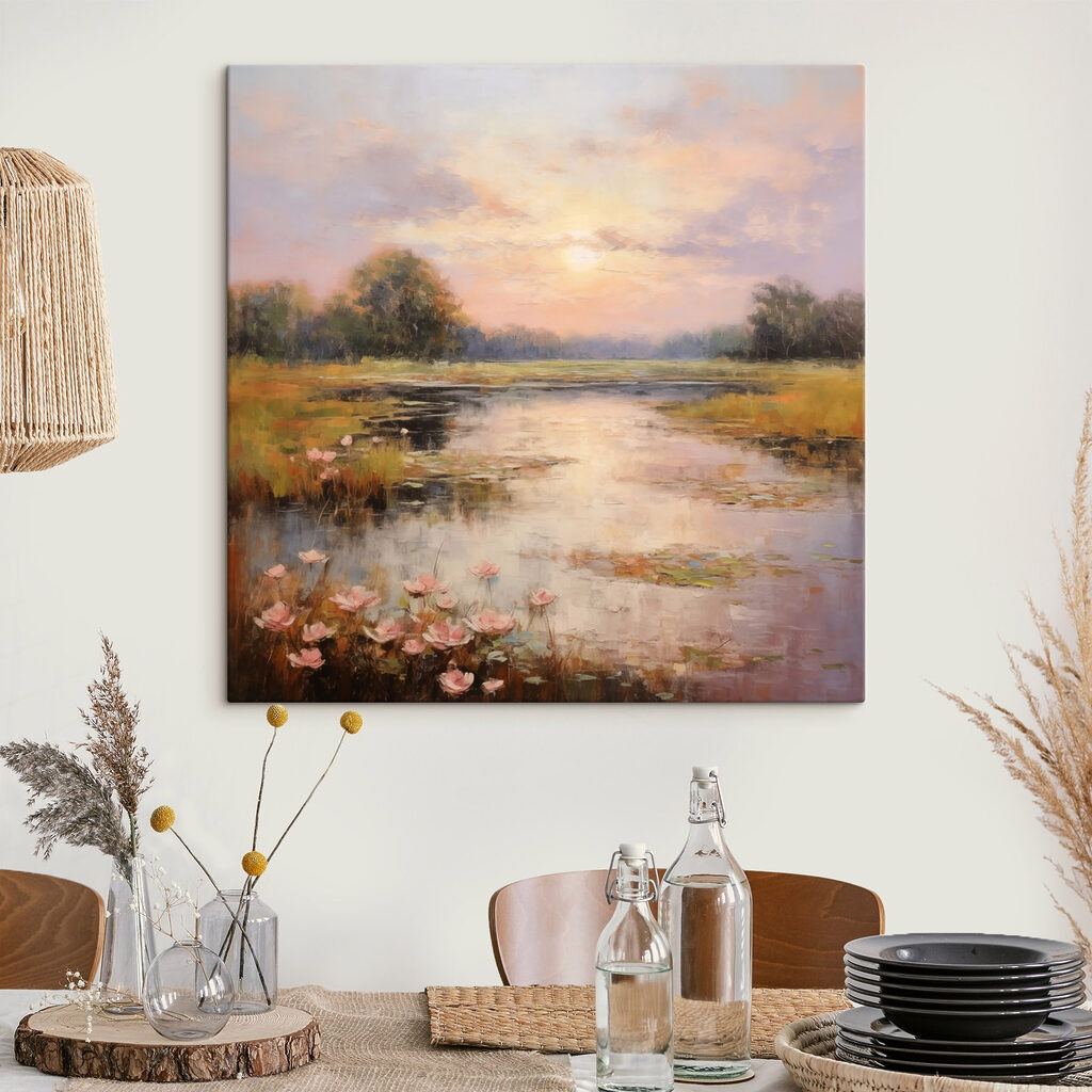 Atardecer con nenúfares — interior 3
