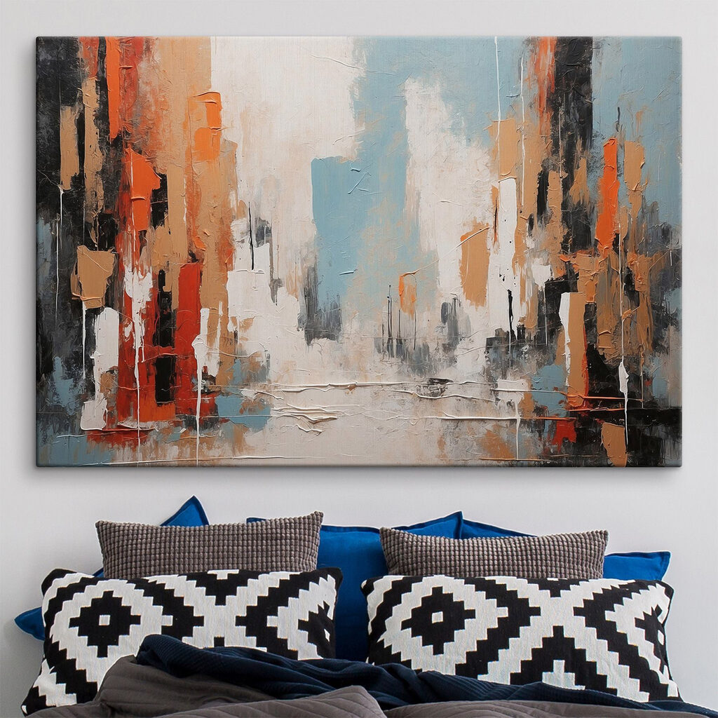 Calle naranja sobre agua — interior 2