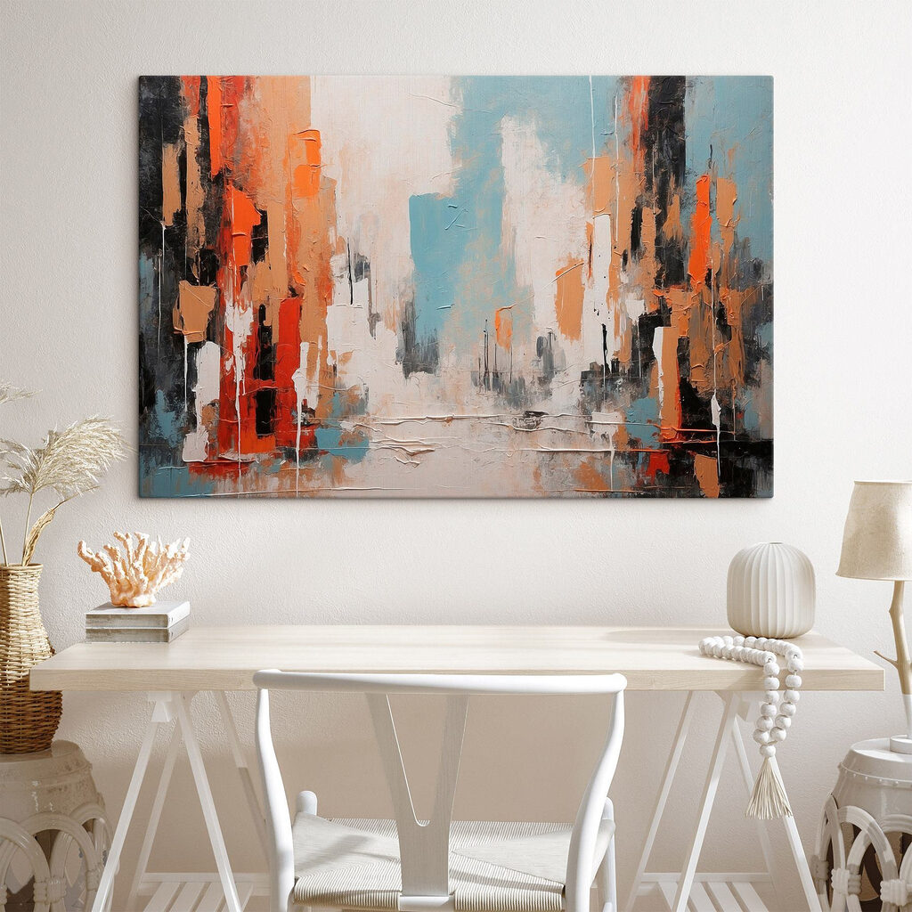 Calle naranja sobre agua — interior 3