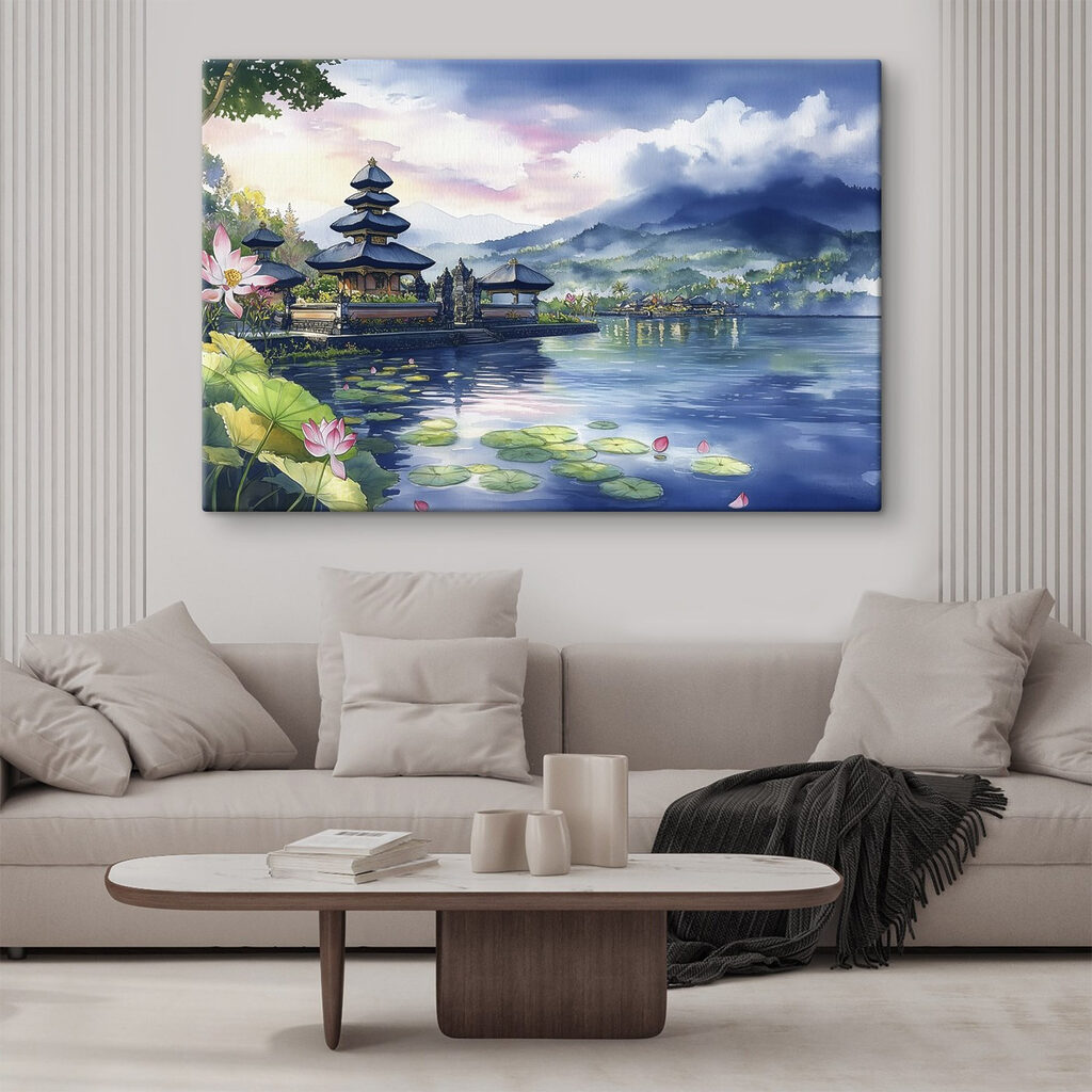 Pagodas entre nenúfares — interior 1