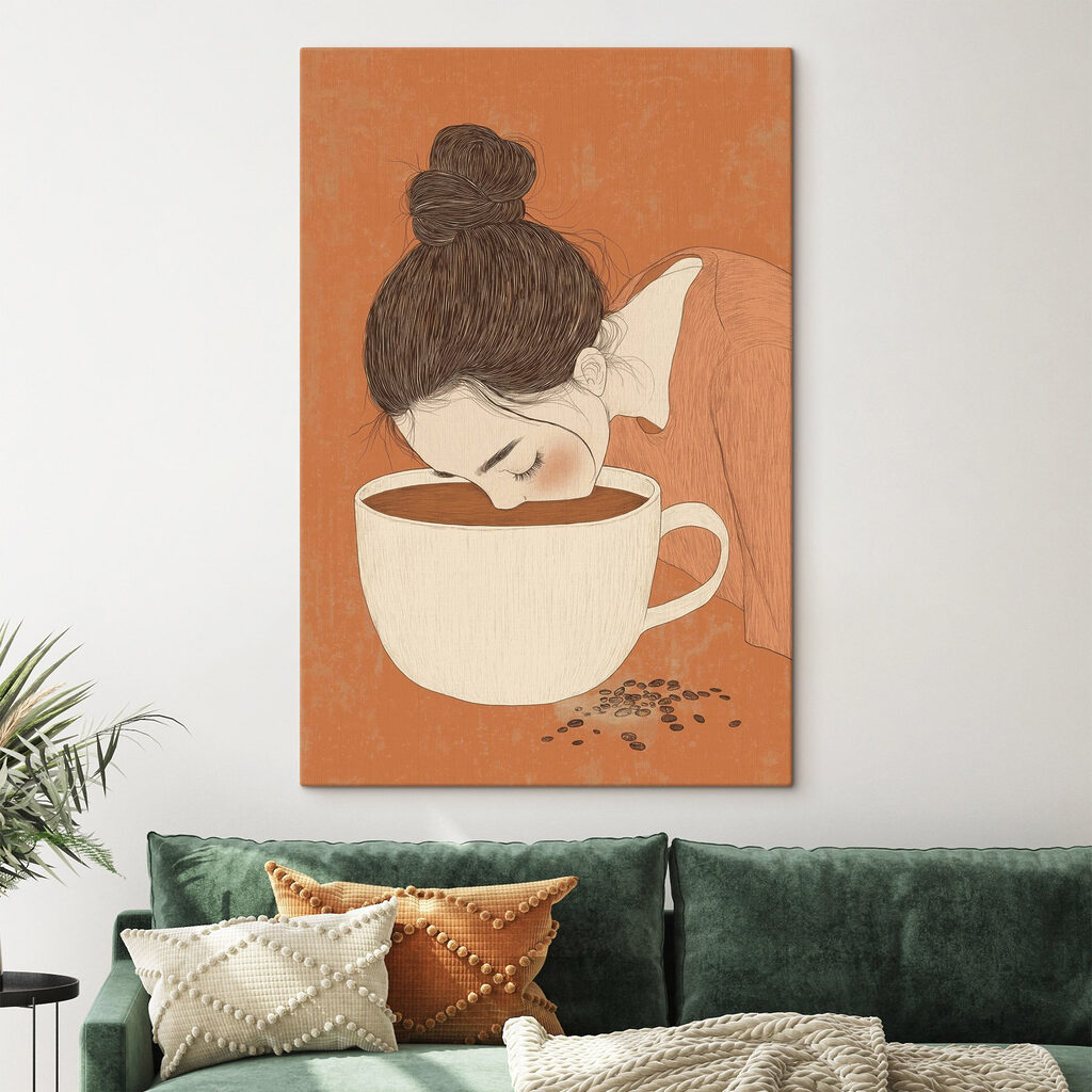 Rostro en la taza — interior 1