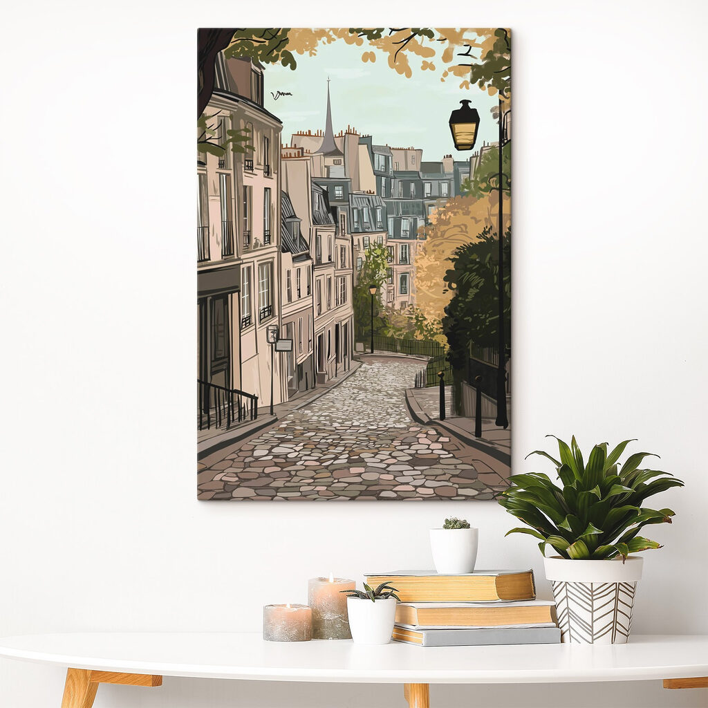 Calle silenciosa en otoño — interior 1