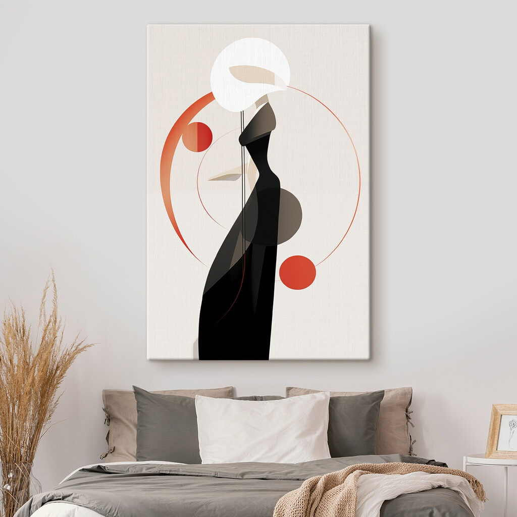 Silueta negra con círculos — interior 2