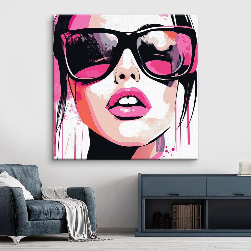 Mirada pop art rosa — interior 1