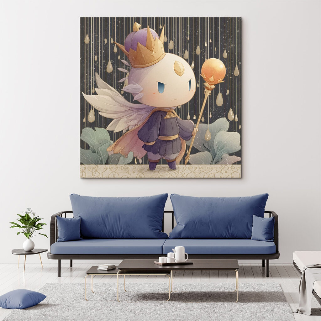 Príncipe con varita luminosa — interior 1