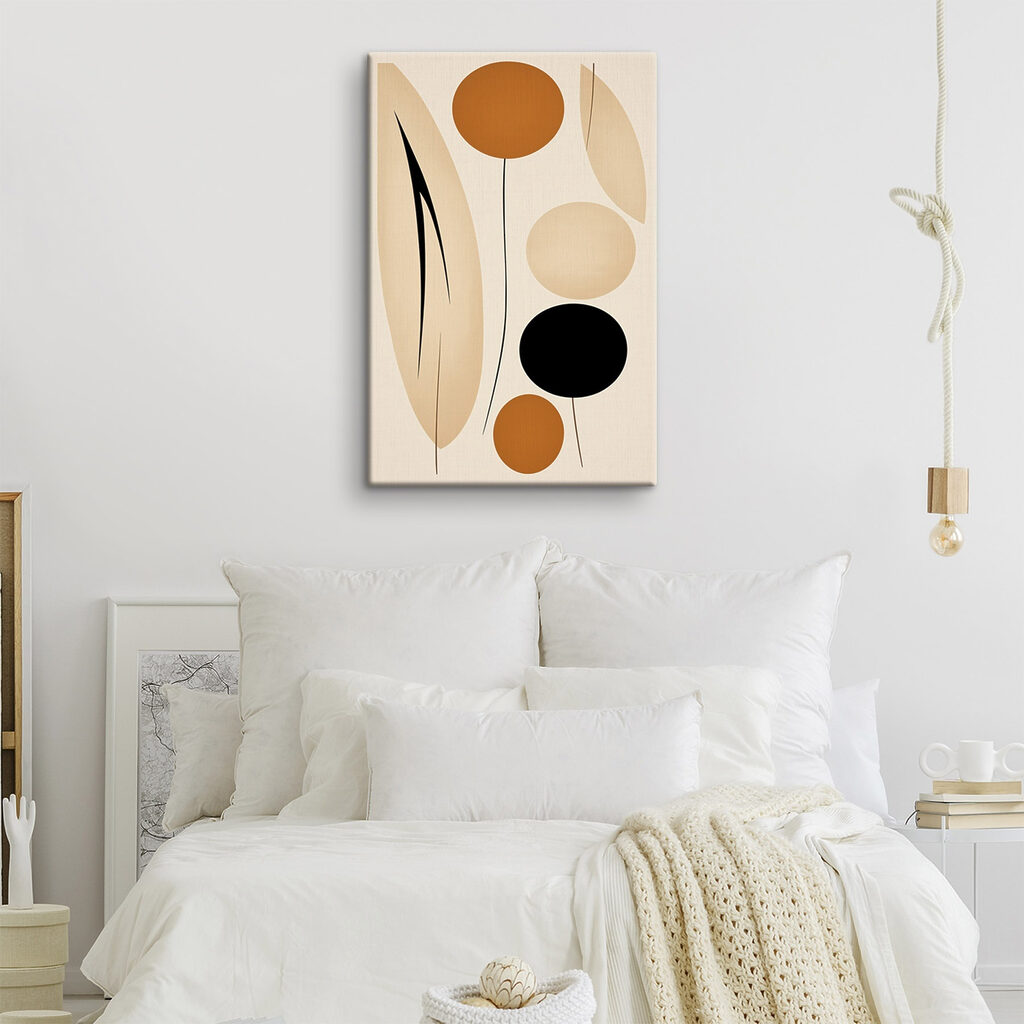 Bolas ocres con hojas — interior 2
