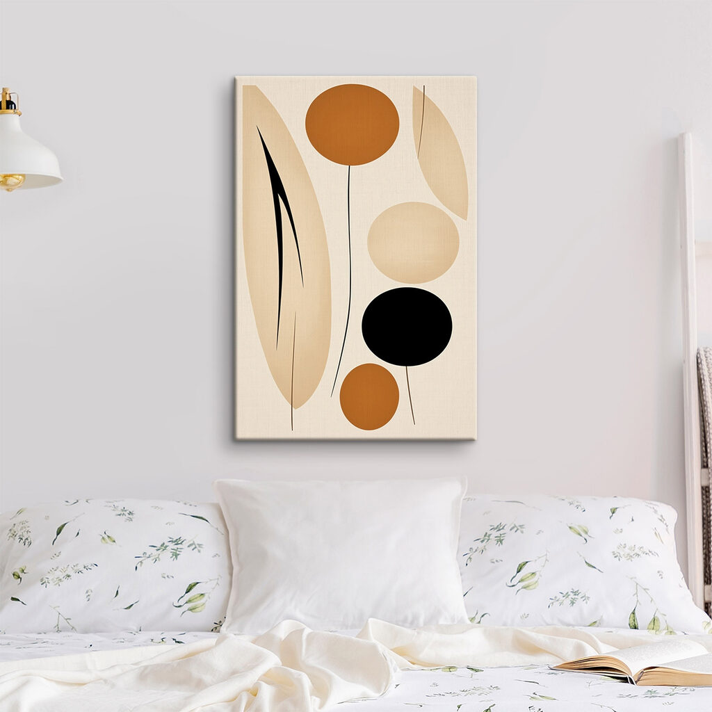 Bolas ocres con hojas — interior 1