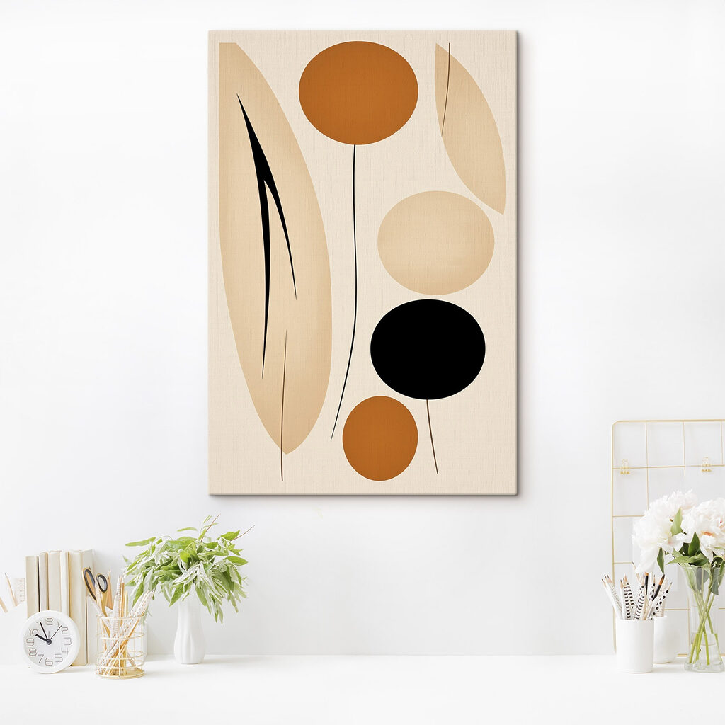 Bolas ocres con hojas — interior 3