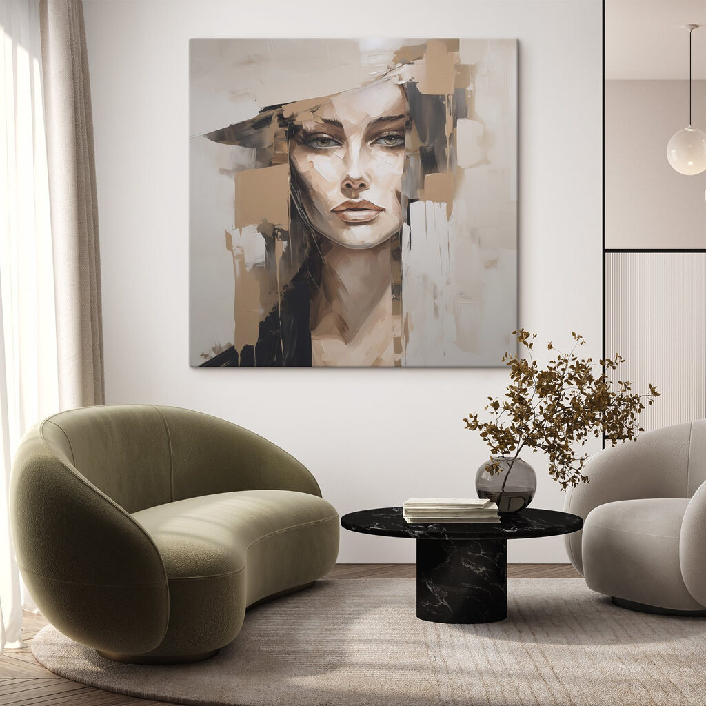 Retrato en bloques pálidos — interior 1