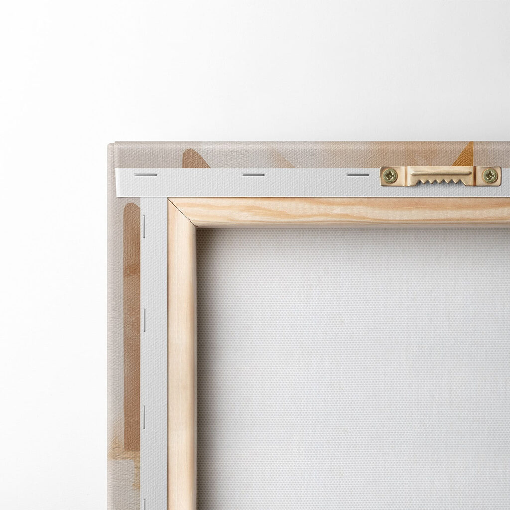 Flor blanca entre ocre — parte trasera