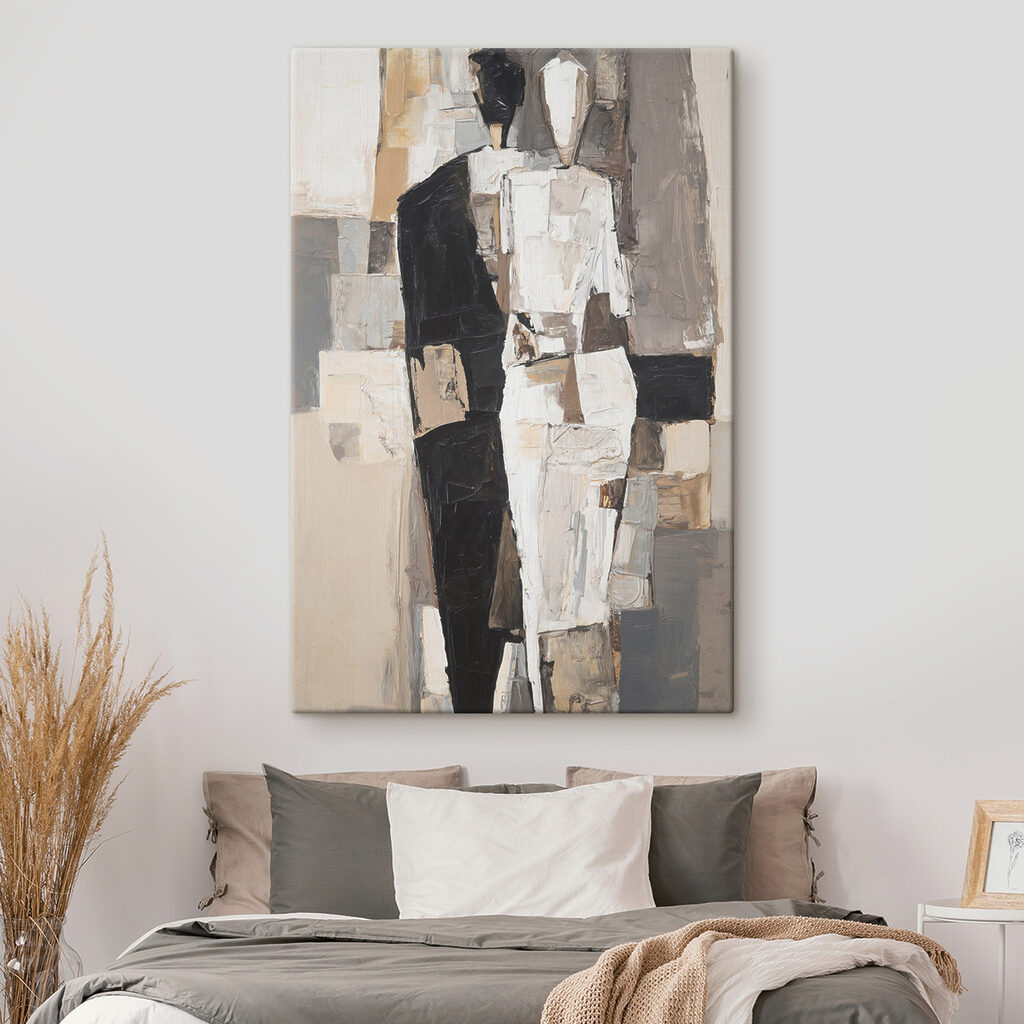 Pareja de figuras abstractas — interior 1
