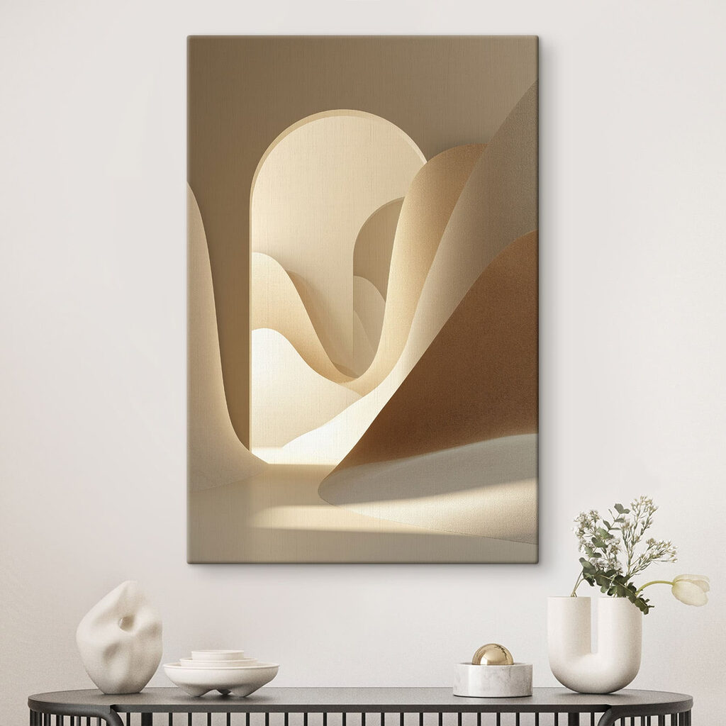Arco luminoso entre dunas — interior 1