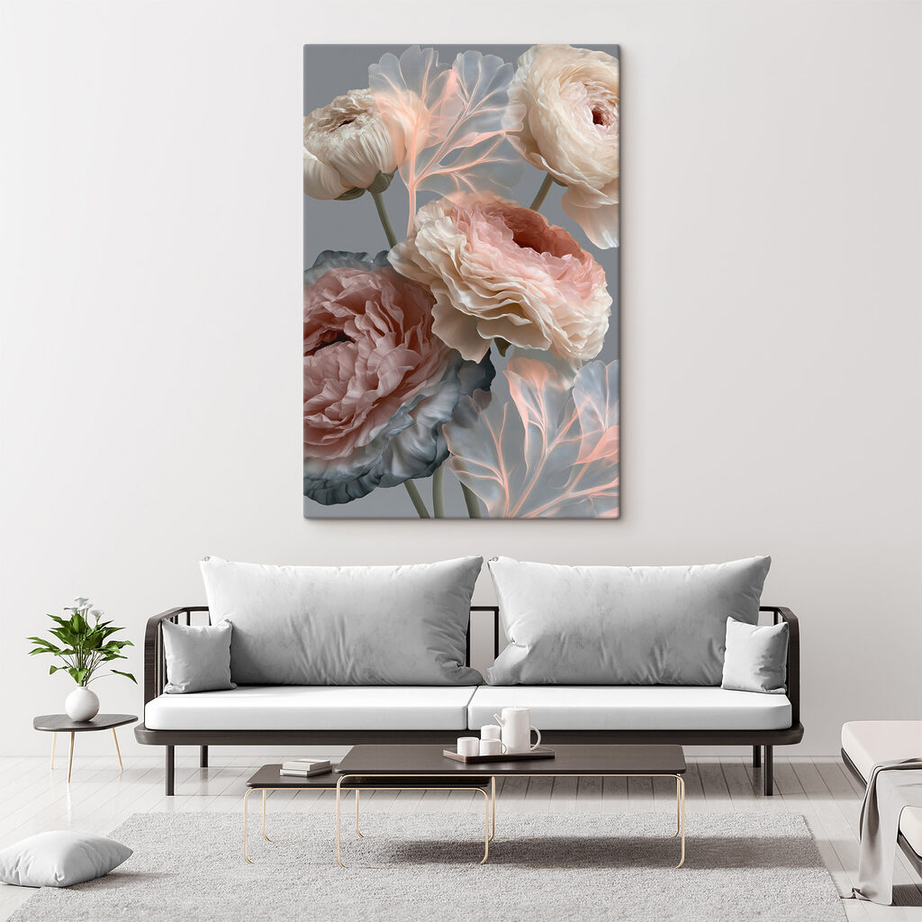 Floración rosa con ramitas — interior 1