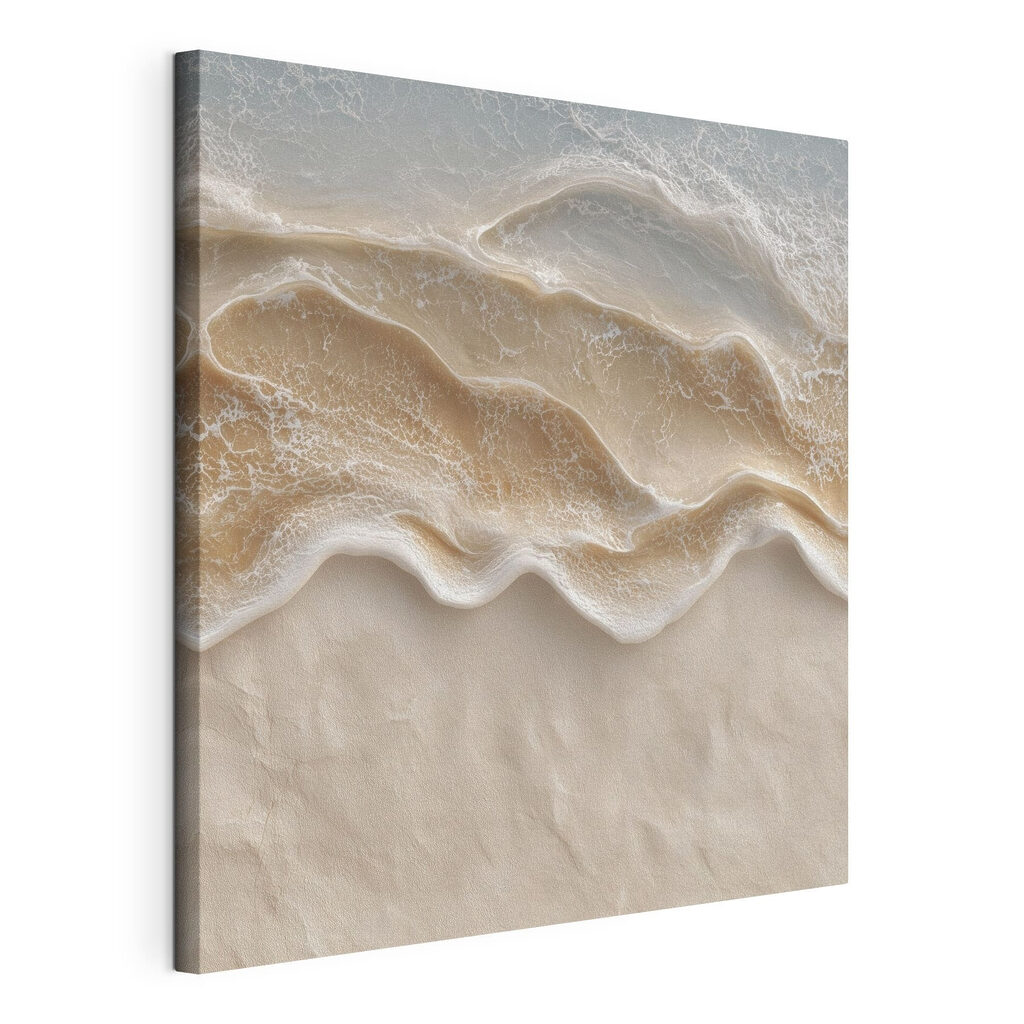Espuma suave en relieve, lienzo tensado con el borde envolvente