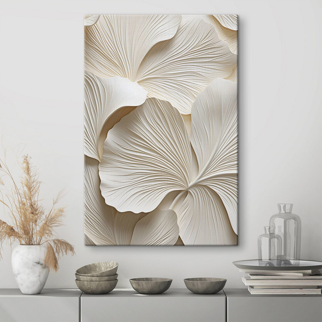Ginkgo blanco en un interior