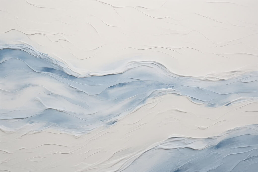 Olas azules en relieve — diseño completo