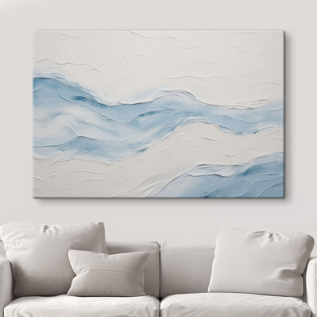 Olas azules en relieve — interior 3