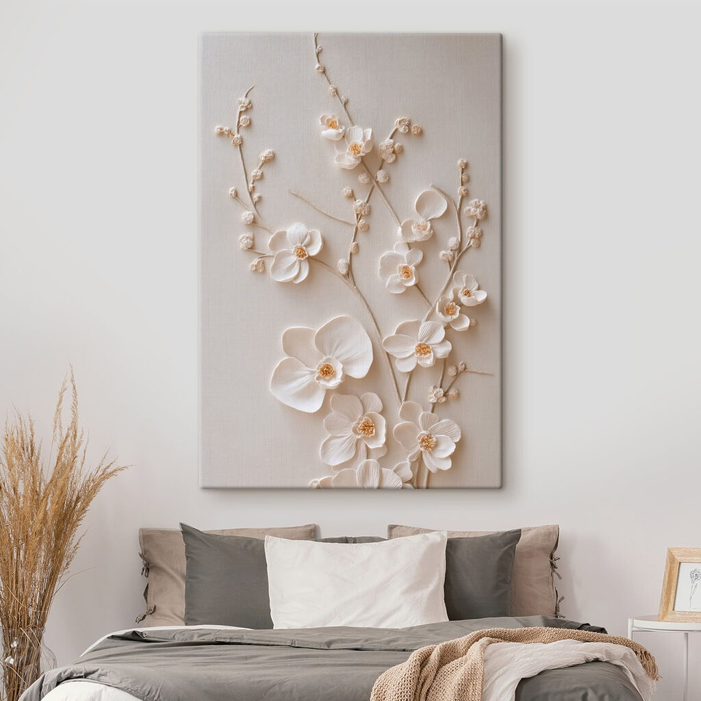 Orquídeas blancas en ramas — interior 1