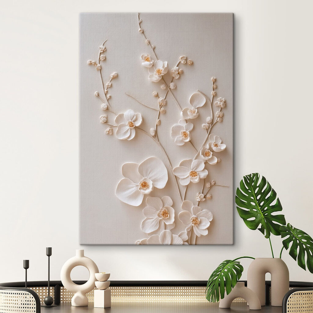 Orquídeas blancas en ramas — interior 3