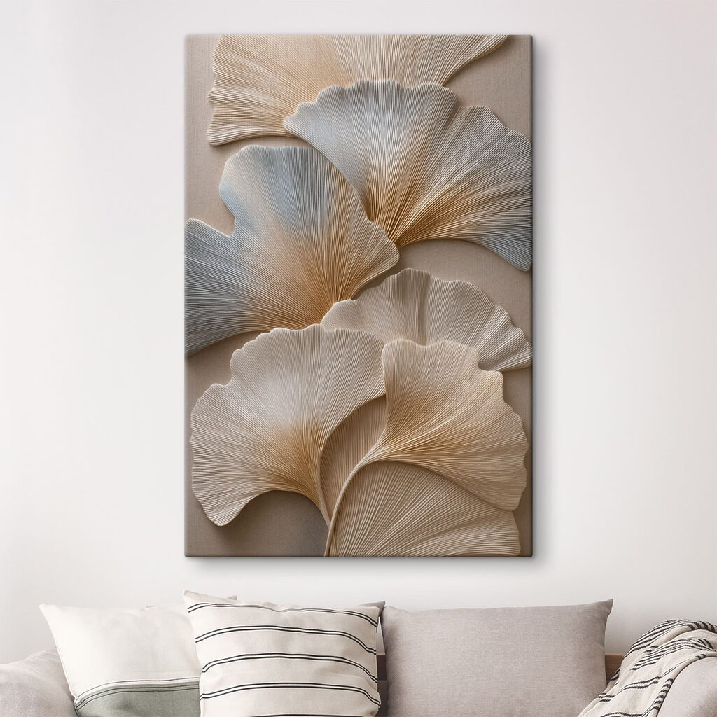 Ginkgo blanco en relieve — interior 2