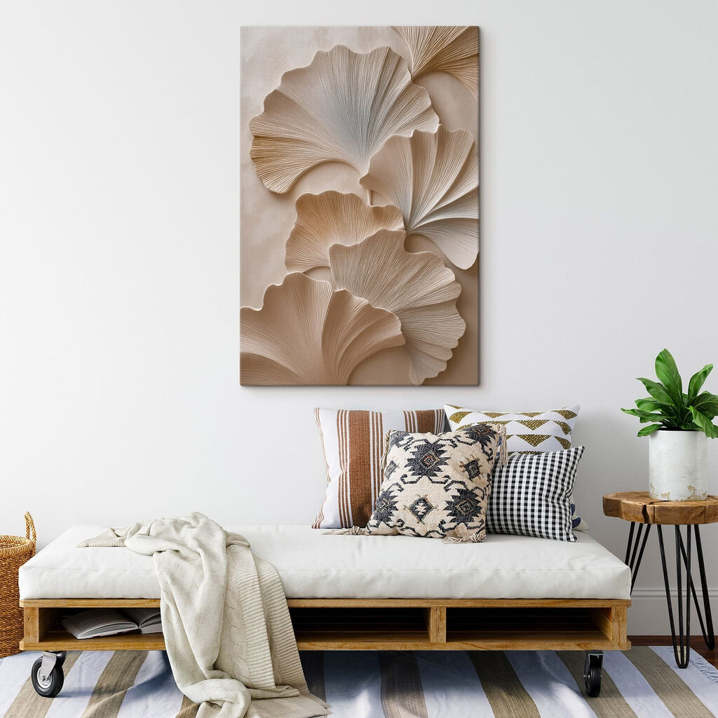 Ginkgos en capas blancas — interior 2