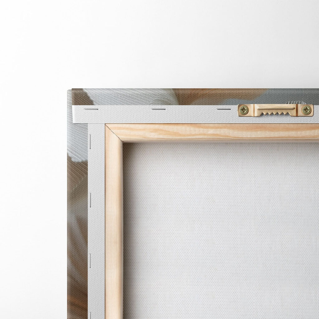 Ginkgo blanco sobre gris — parte trasera