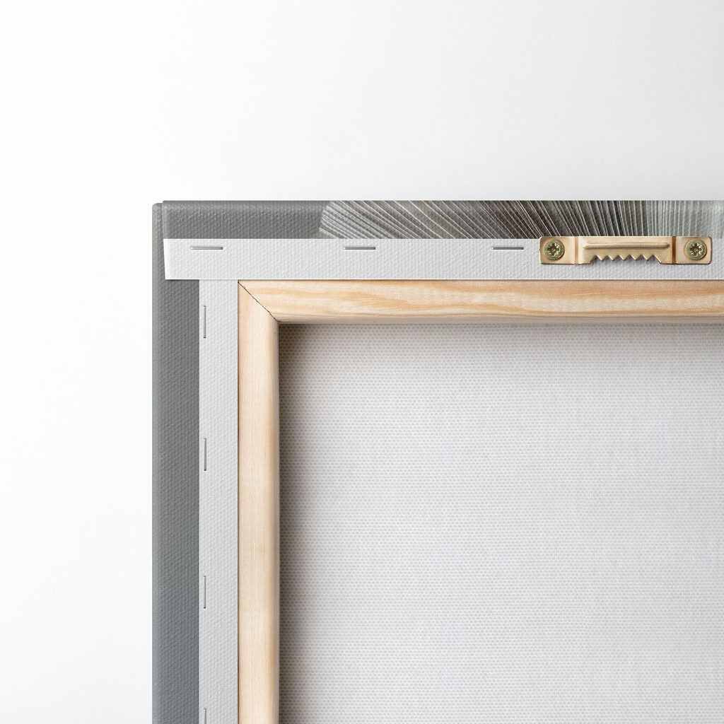 Ginkgos marrones sobre gris — parte trasera
