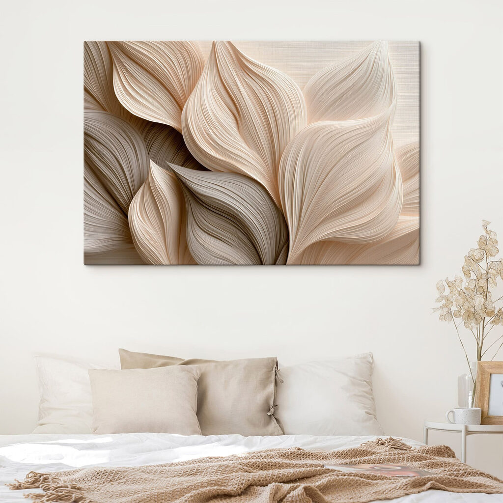 Hojas crema con nervaduras — interior 2