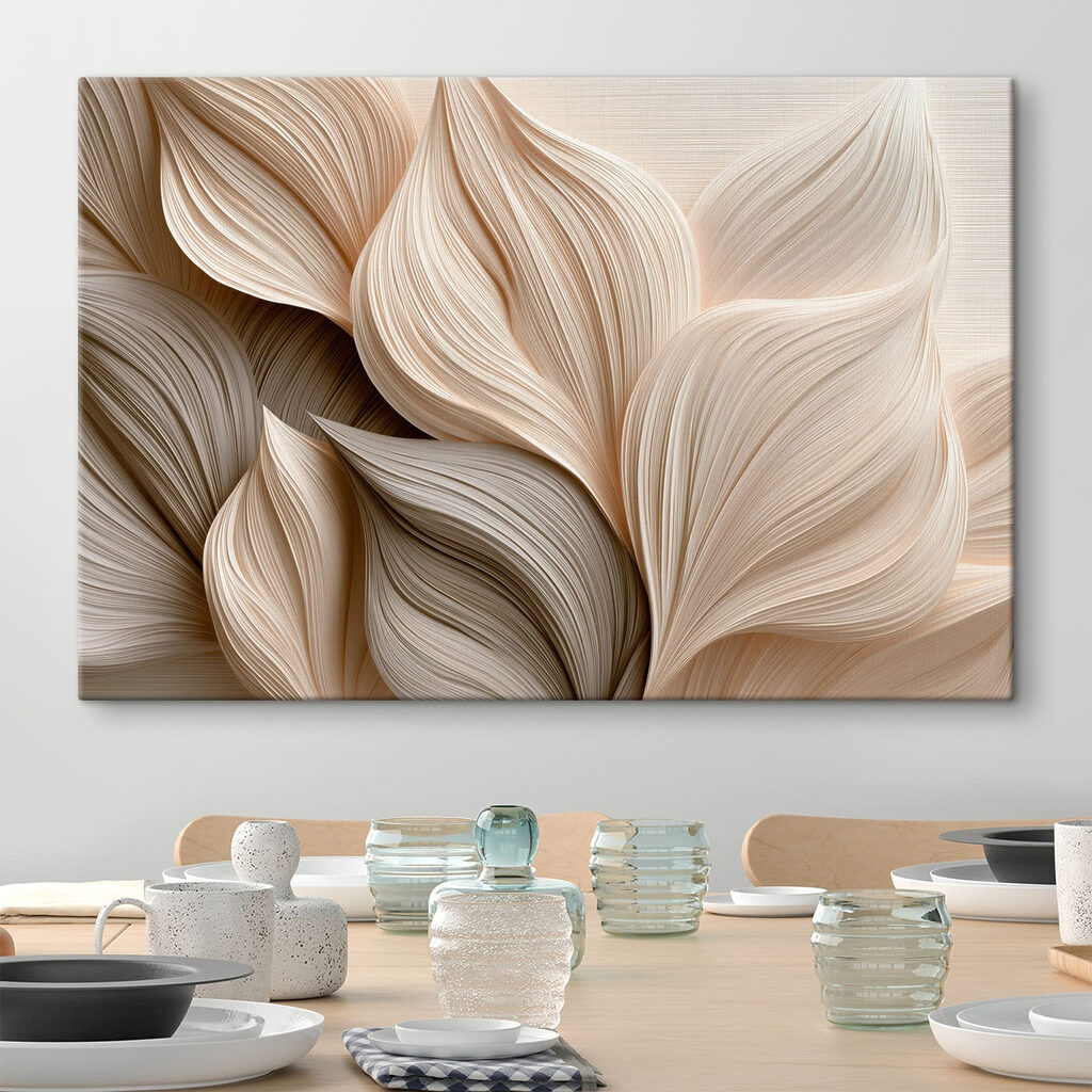 Hojas crema con nervaduras — interior 3