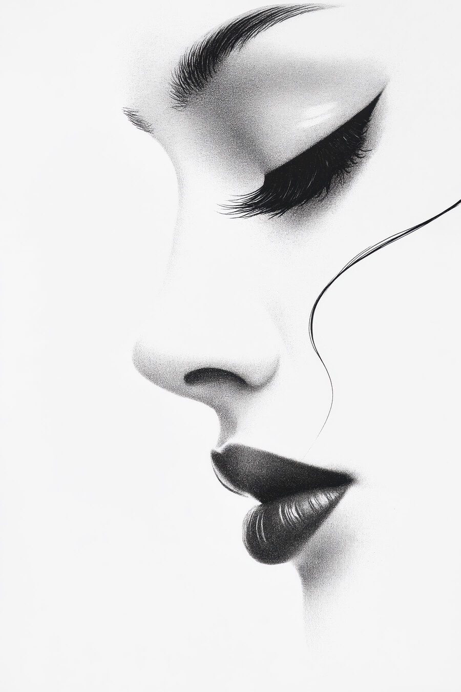 Perfil monocromo — diseño completo