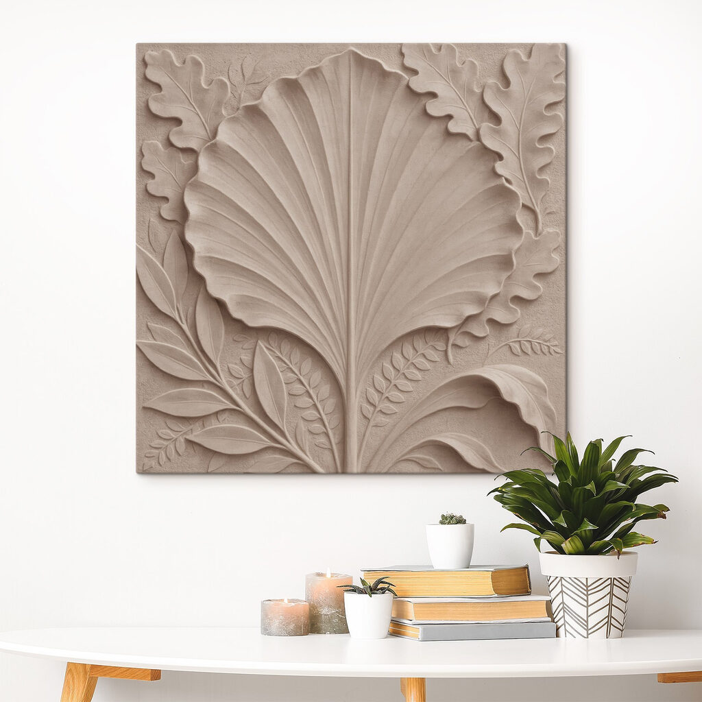 Hoja entre helechos — interior 3