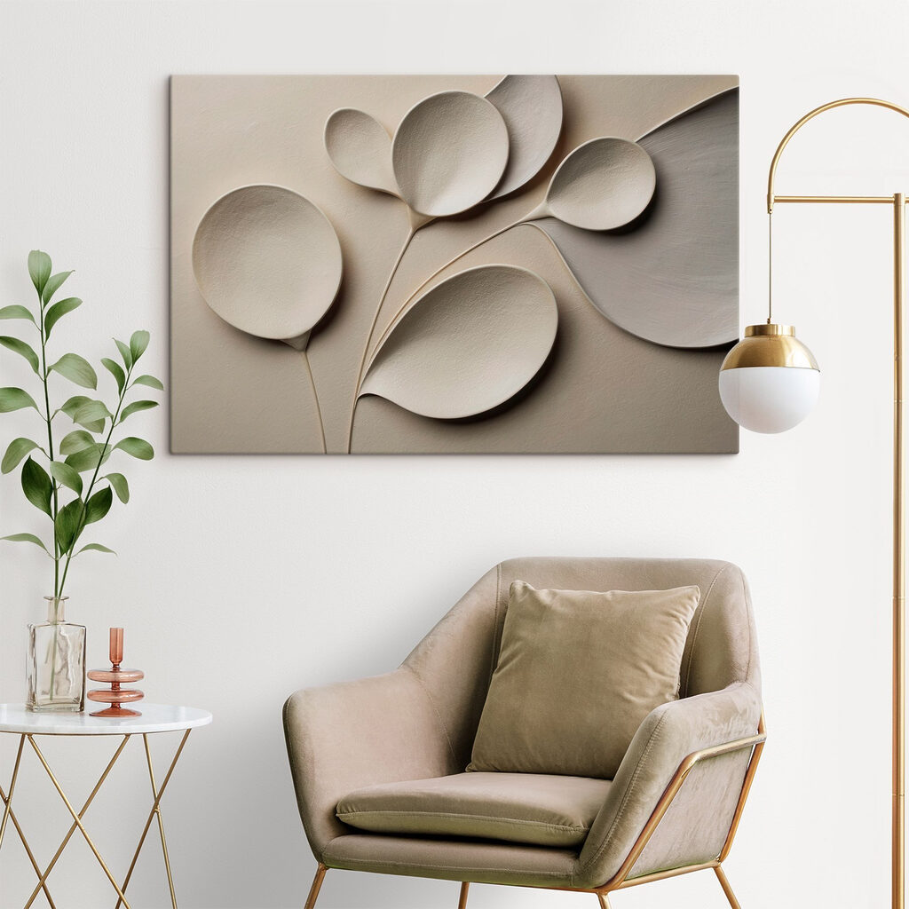 Rama curva con hojas — interior 3