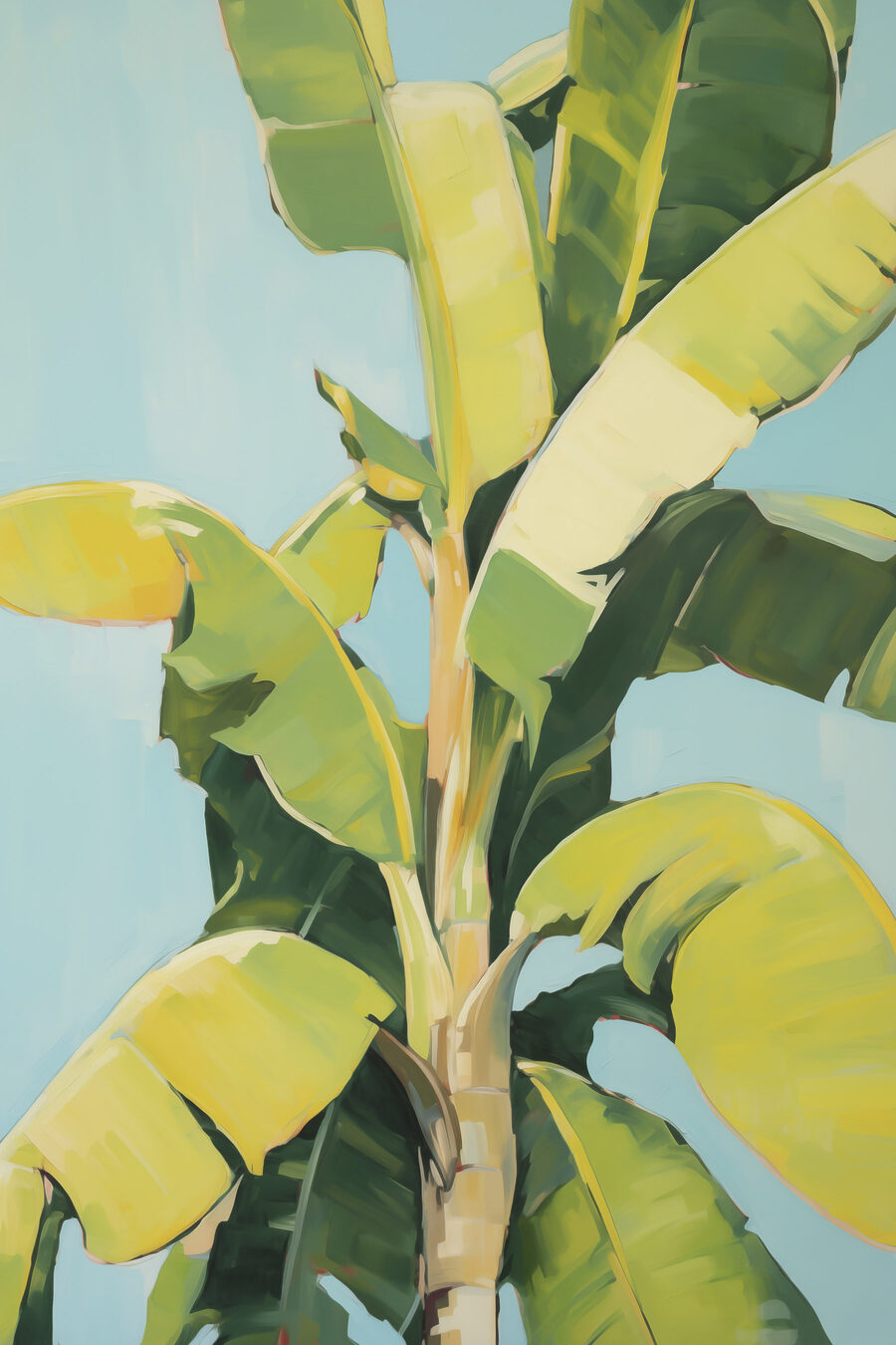 Tropicales en azul claro — diseño completo