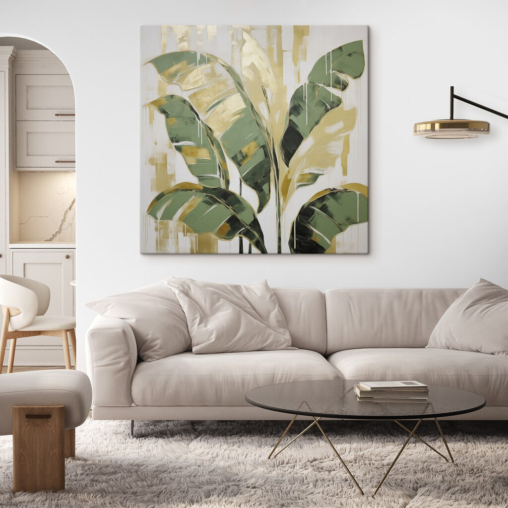 Monstera con trazos anchos — interior 1