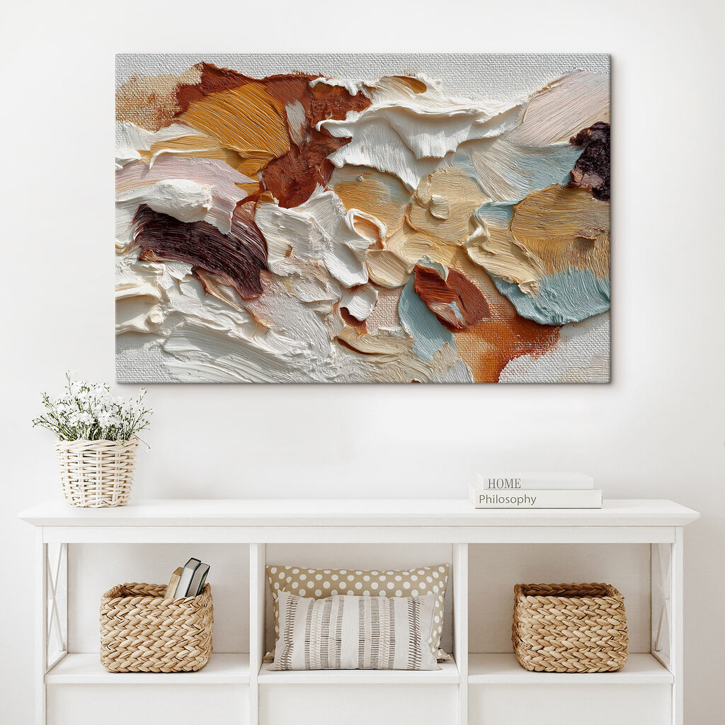Trazos de pintura terrosos — interior 1