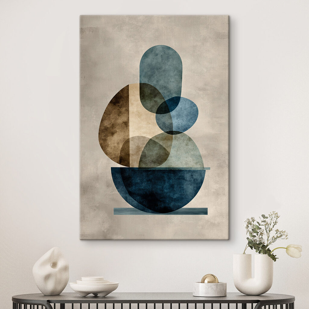Piedras azules en equilibrio — interior 2