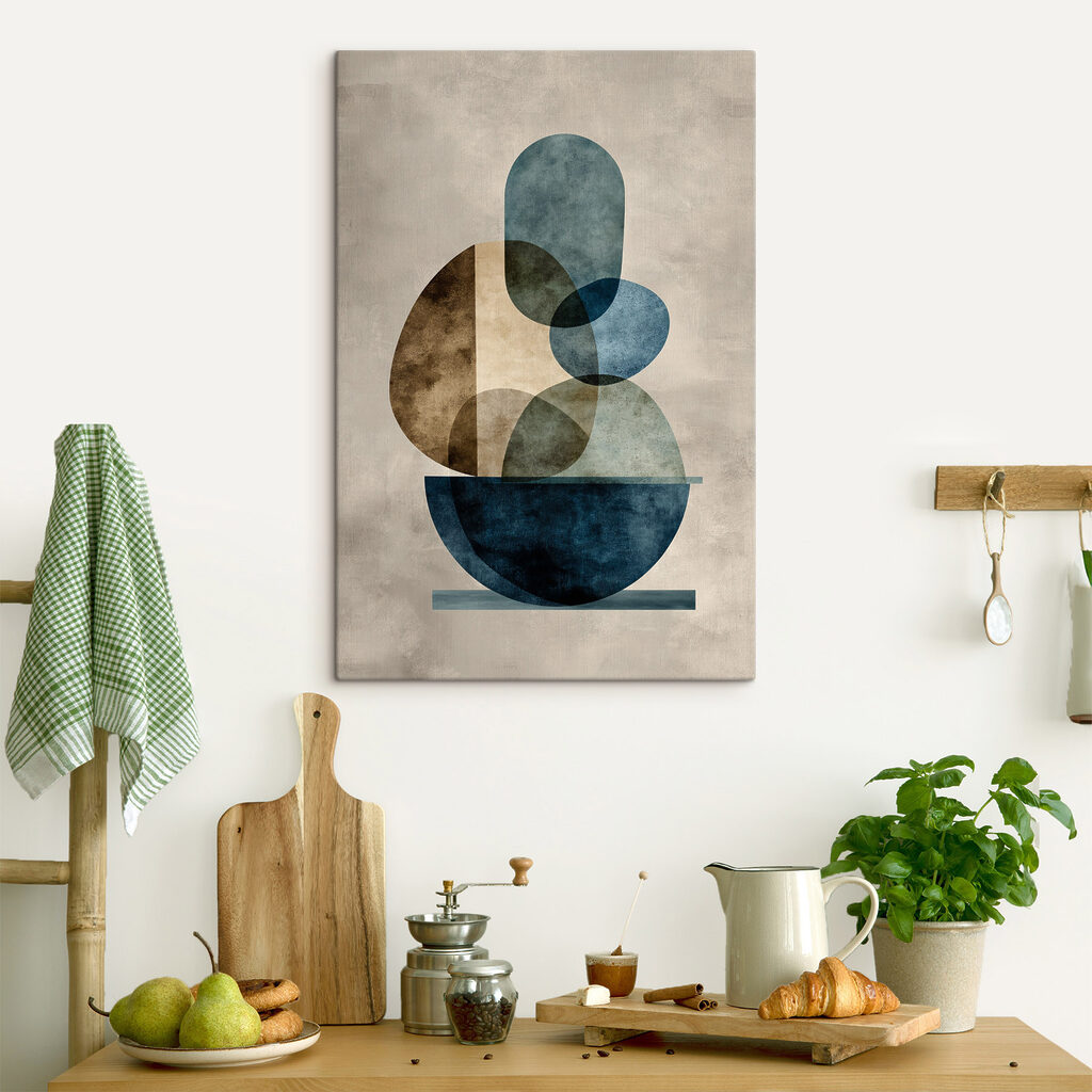 Piedras azules en equilibrio — interior 1