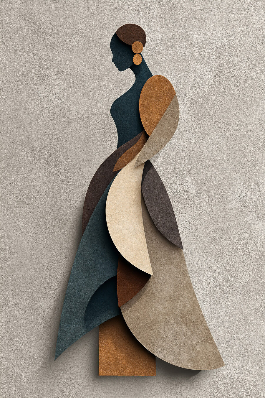 Mujer en planos — diseño completo