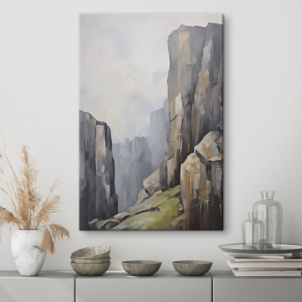 Sendero verde entre rocas — interior 1