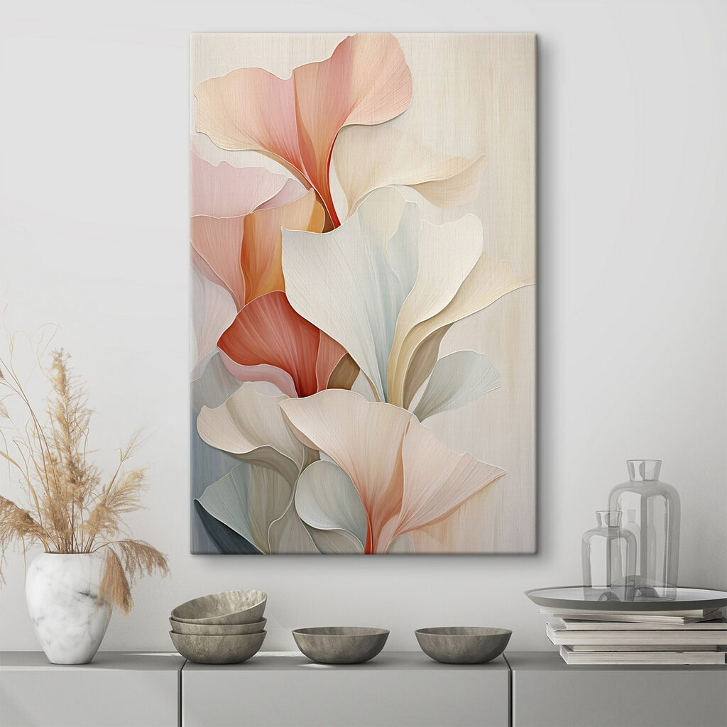 Flores rosas en abanico — interior 2