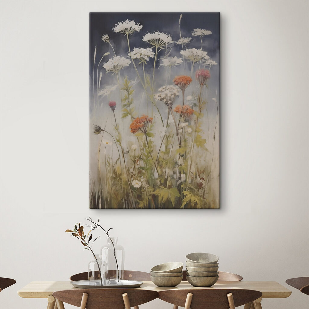 Flores blancas sobre hierba — interior 2