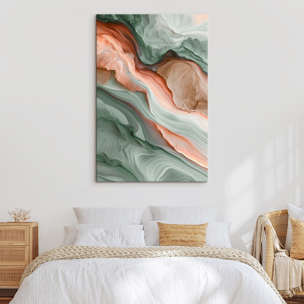Mármol fluido en coral — interior 2