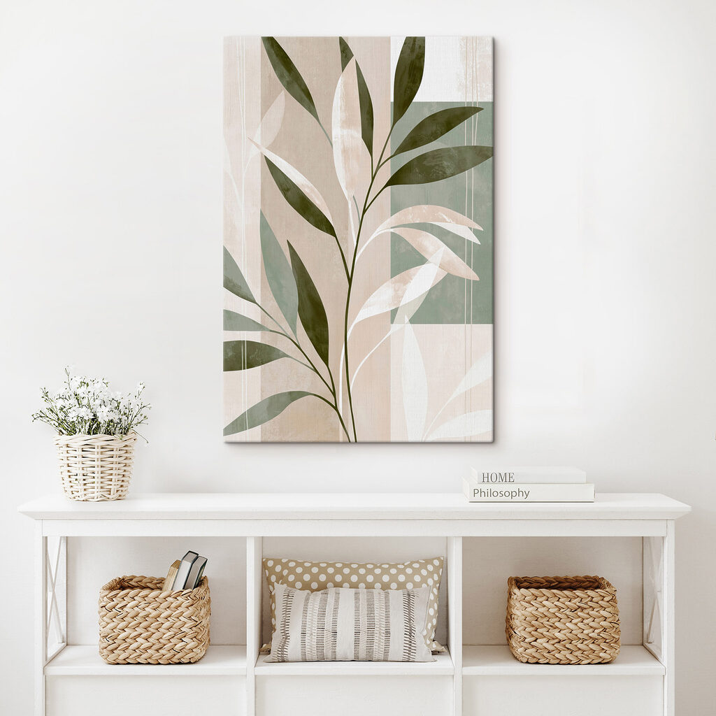 Ramitas blancas, verde oliva — interior 3