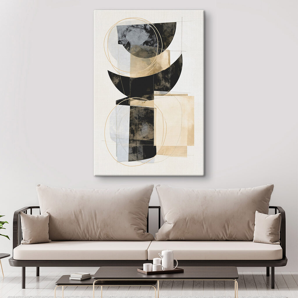 Semicírculos con líneas doradas — interior 2
