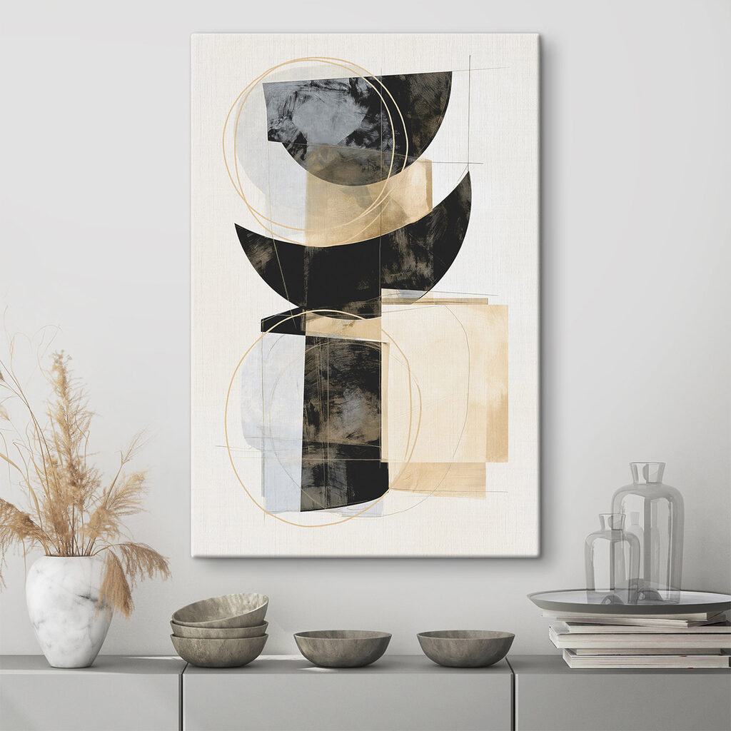 Semicírculos con líneas doradas — interior 3