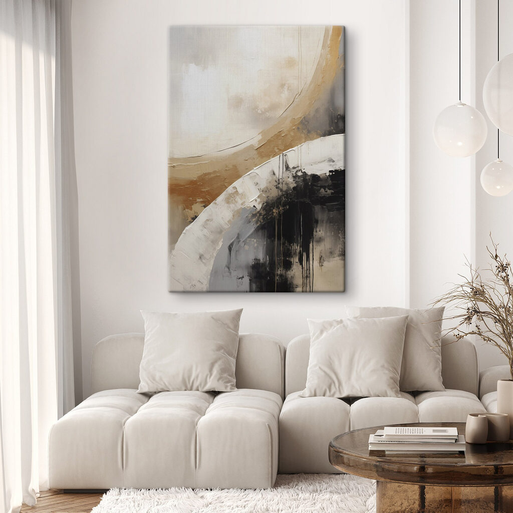 Arco dorado en diagonal — interior 2