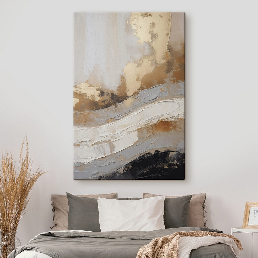 Bandas blancas sobre gris — interior 2