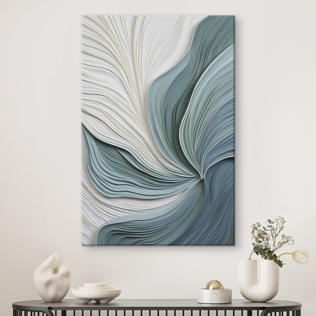 Ondas verde azulado — interior 1